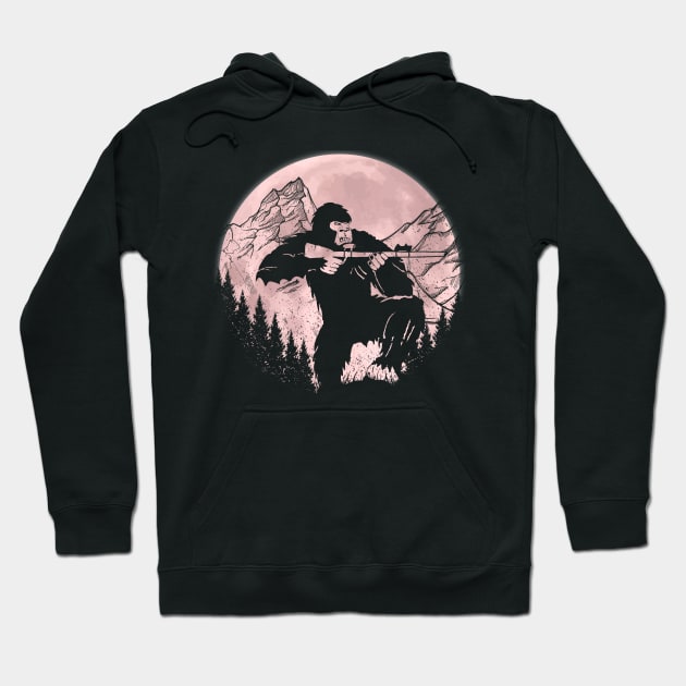 Hunting Gung Bigfoot Hoodie by Tesszero